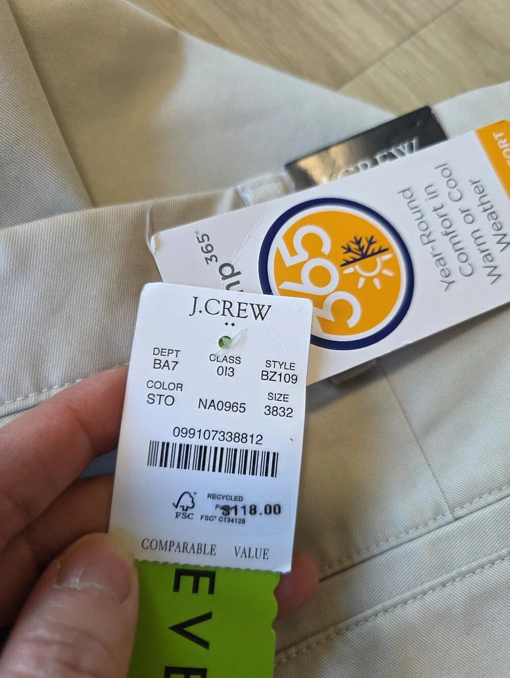 J. Crew crew slim